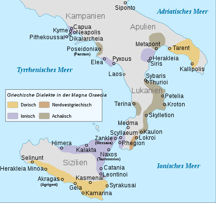 Karte Magna Graecia