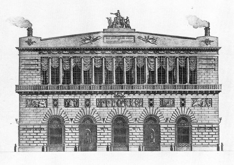 San Carlo, Prospetto del Teatro di San Carlo, Antonio Niccolini