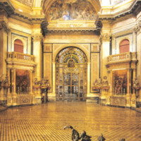 Eingangsfassade (von innen gesehen) der Cappella del Tesoro di San Gennaro