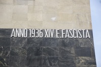 Palazzo delle Poste, Detail Inschrift Ecke